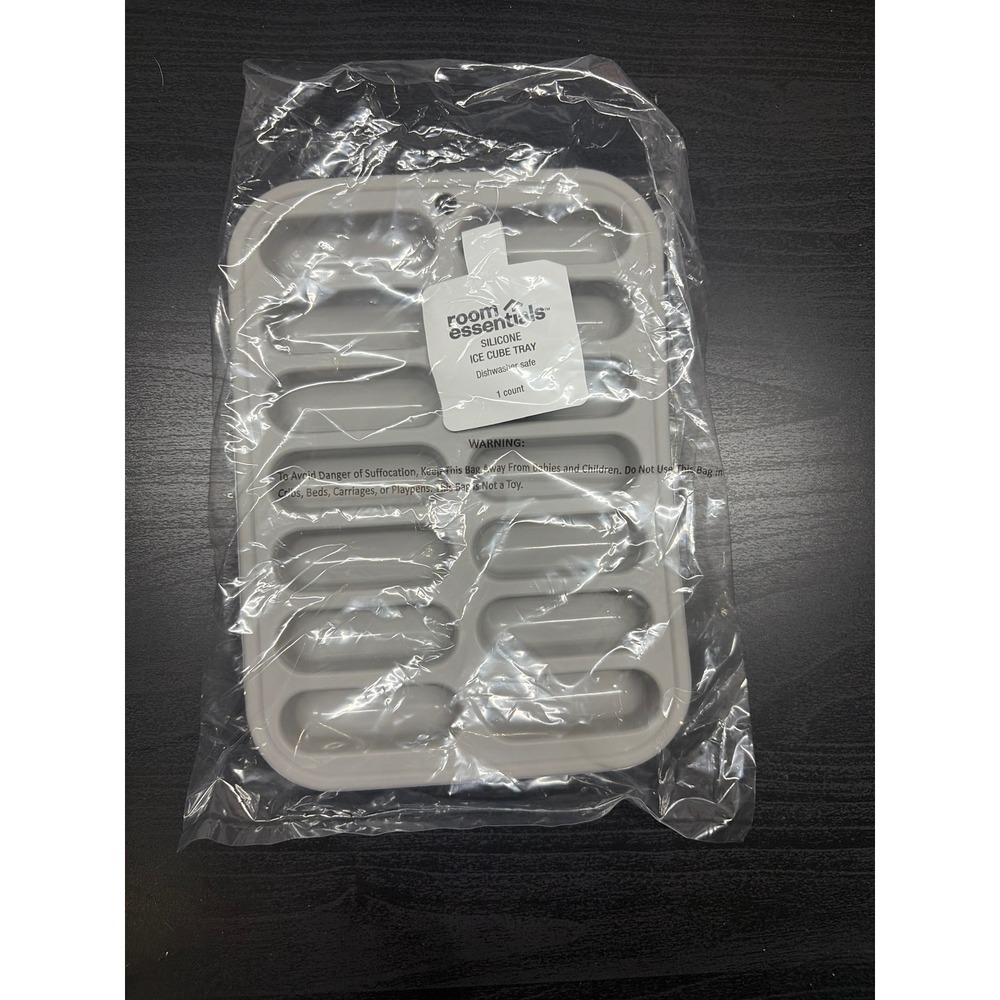 Room Essentials Silicone Ice Cube Tray Gray Narrow Water Bottle Ice Stick Mold